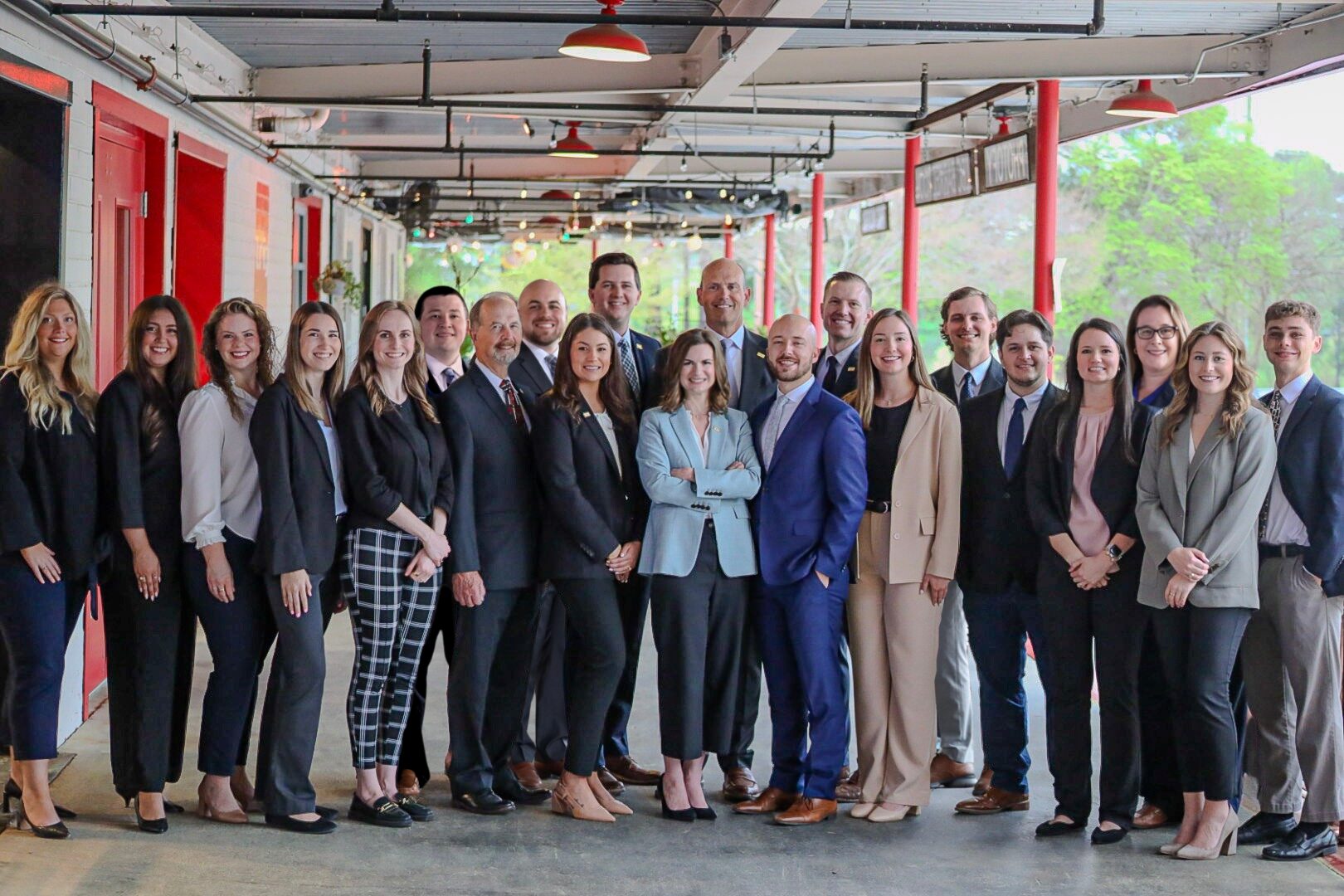 The Steward Wealth Strategies team Group photo of the Steward Wealth Strategies team standing in a line